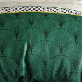 Housse de couette HOPE 100% coton + taies carrées Zoom motifs