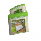 Lot deux oreillers visco bambou mémoire de forme carrés 60x60 cm dans son emballage