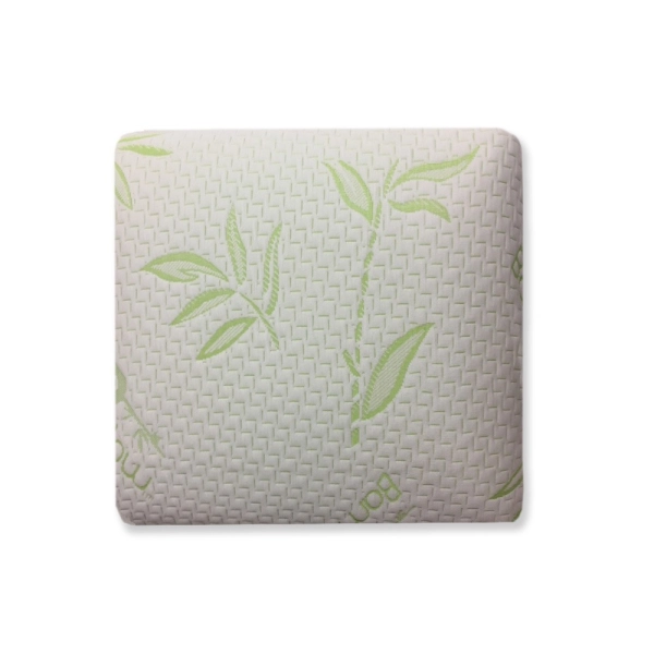 oreiller visco bambou mémoire de forme carré 60x60 cm