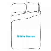 Housse de couette 240x260 cm - ZELIA + Taies pur coton bio