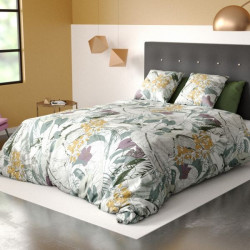 Housse de couette 100 % coton bio Zélia 240x260 dans chambre