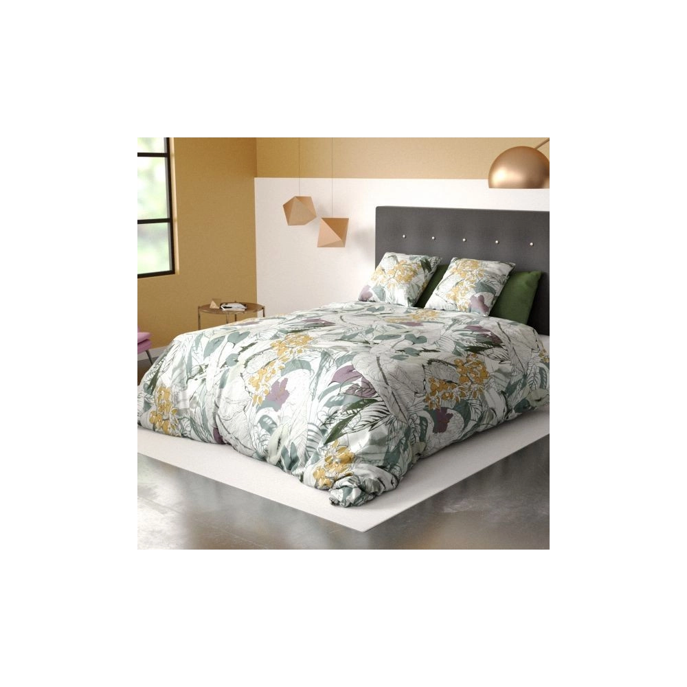 Housse de couette 240x260 cm - ZELIA + Taies pur coton bio