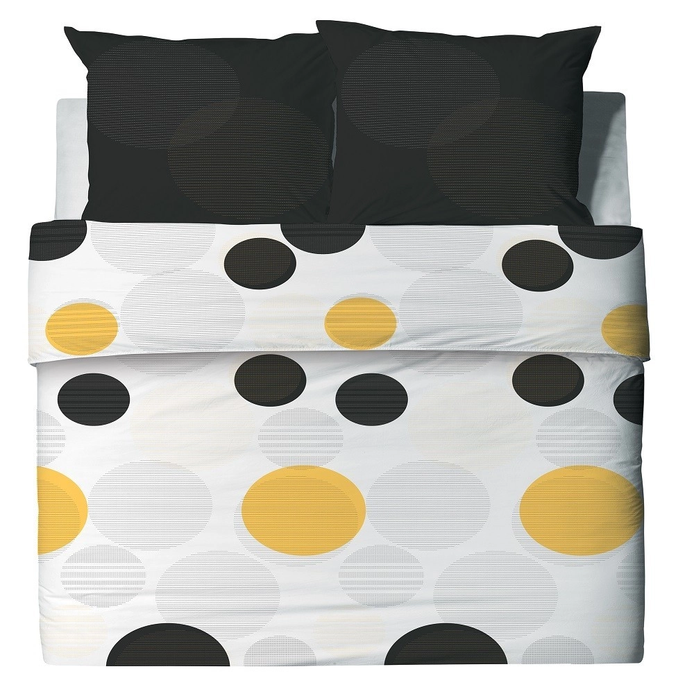 Housse de couette 240x260 cm - STITCHY + Taies pur coton