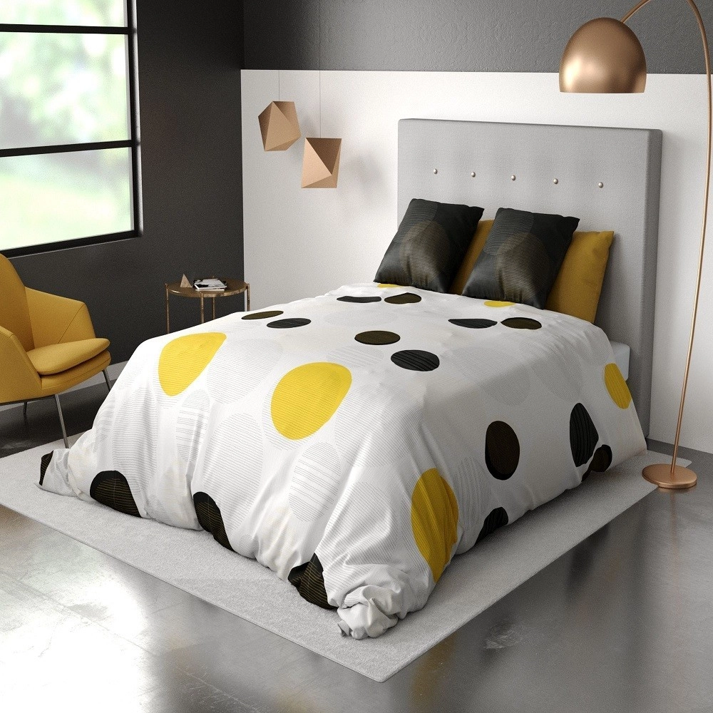 Housse de couette 240x260 cm - STITCHY + Taies pur coton