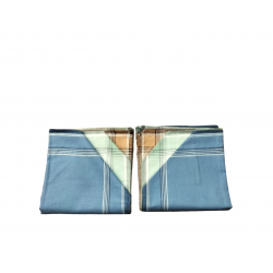 Lot de 12 Mouchoirs fond coloré 100% coton 40x40cm