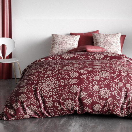 housse de couette coton bio 200x200 cm Vishka décor chambre