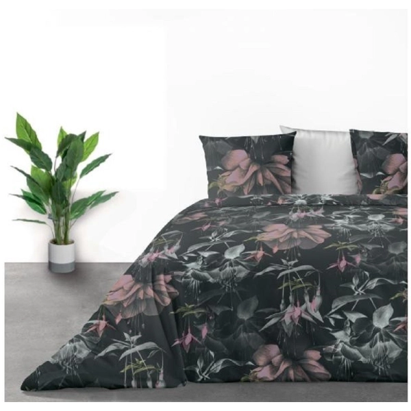 housse de couette coton bio 260x240 cm Belle de jour décor chambre
