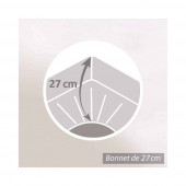 Parures de draps Coton Summer Flower avec drap housse, drap et deux taies bonnet de 27 cm pour le drap housse