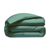 Housse de couette 280x240 + 2 taies 65x65 cm – 100% Percale – Tissage serré 80 fils - Finition rabat – Traitement Easy Care