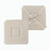 Lot de 6 Galettes de chaise - Beige par deux recto et verso