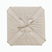 Lot de 6 Galettes de Chaise Beige – Confortables et Épaisses, 38x38 cm Assises Pratiques avec Lanières de Fixation