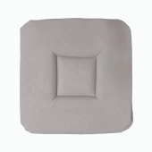 Lot de 6 Galettes de Chaise gris clair 38x38cm – Assise Confortable et Rembourrée – Fixation Par lanières – Déco Moderne