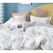 zoom taies d'oreiller housse de couette fleurs