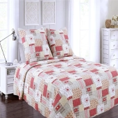Couvre lit boutis Chamonix - 230x250 - 2 places enveloppe coton