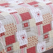 Couvre lit boutis Chamonix - 230x250 - 2 places enveloppe coton