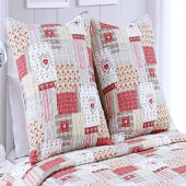 zoom taies d'oreillers Couvre lit boutis Chamonix - 230x250 - 2 places