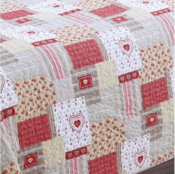 Couvre lit boutis Chamonix - 260x260 - 2 places enveloppe coton