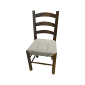 Lot de 6 Galettes de Chaise gris clair 38x38cm – Assise Confortable et Rembourrée – Fixation Par lanières – Déco Moderne