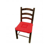 Galette de chaise rouge sur chaise
