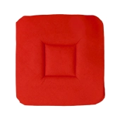 Lot de 6 Galettes de Chaise rouge 38x38 cm – Assise Confortable et Rembourrée – Fixation Solide par Lanières – Déco Chaleureuse
