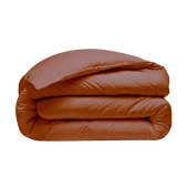 Housse de couette 280x240 + 2 taies 65x65 cm – 100% Percale – Tissage serré 80 fils - Finition rabat – Traitement Easy Care