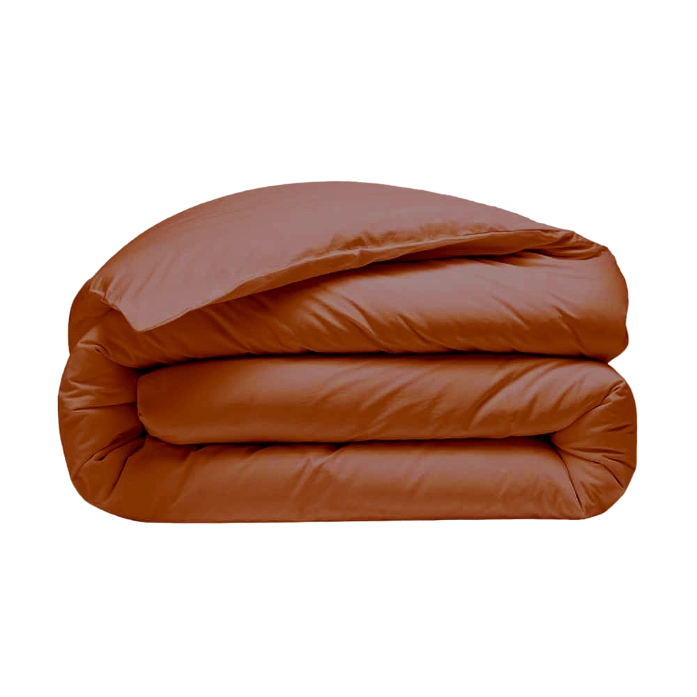 Housse de couette 280x240 + 2 taies 65x65 cm – 100% Percale – Tissage serré 80 fils - Finition rabat – Traitement Easy Care