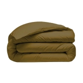 Housse de couette 280x240 + 2 taies 65x65 cm – 100% Percale – Tissage serré 80 fils - Finition rabat – Traitement Easy Care