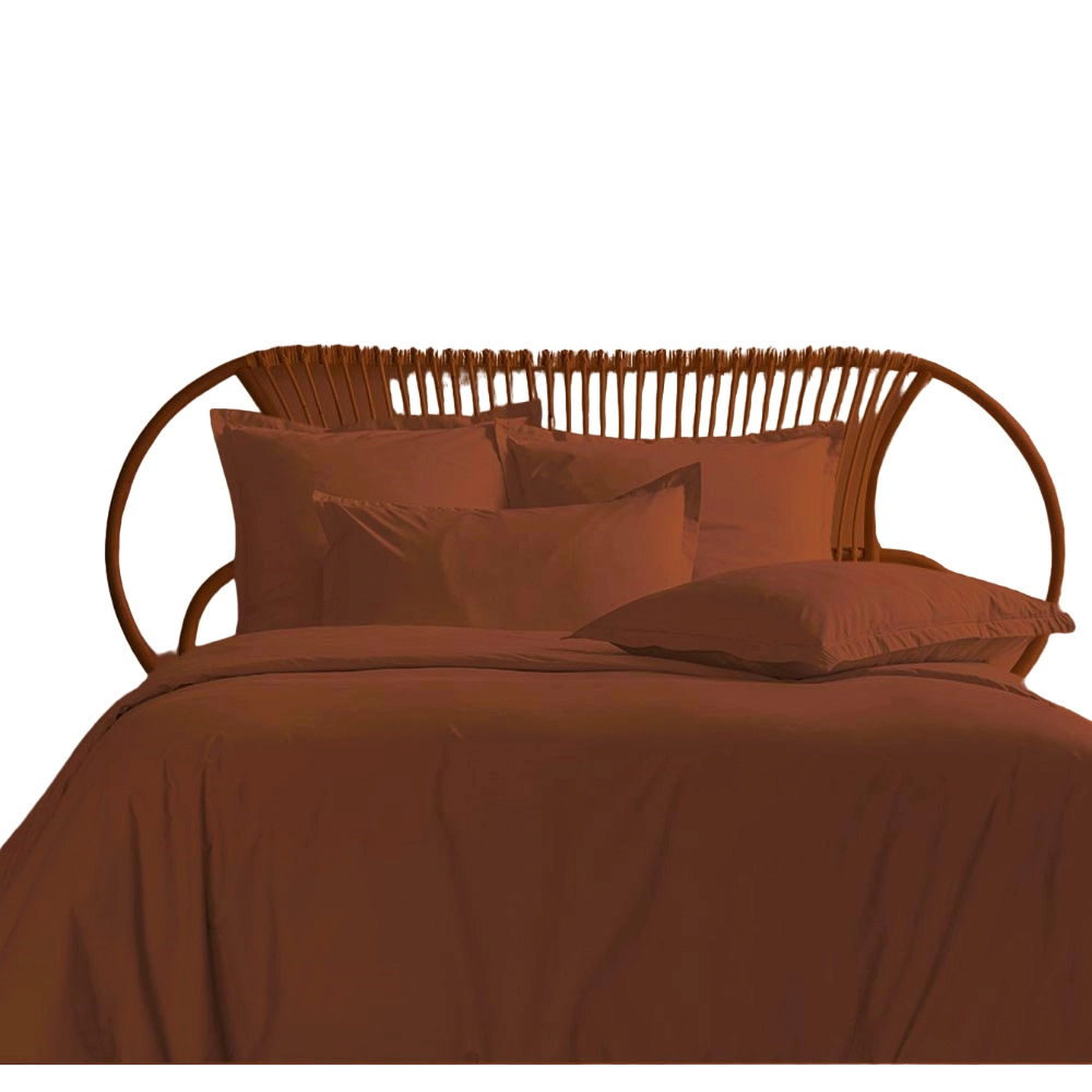 Housse de couette 280x240 + 2 taies 65x65 cm – 100% Percale – Tissage serré 80 fils - Finition rabat – Traitement Easy Care