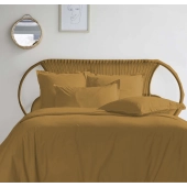 Housse de couette 280x240 + 2 taies 65x65 cm – 100% Percale – Tissage serré 80 fils - Finition rabat – Traitement Easy Care