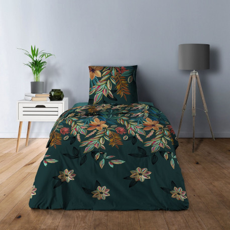 Parure de draps Summer Flower 3 pièces pur coton dans chambre
