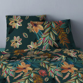 Parure de draps Summer Flower 3 à 4 pièces pur coton zoom taies d'oreiller