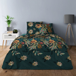 Parure de draps Summer Flower 4 pièces pur coton dans chambre