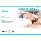 Matelas Gaïa haute résilience - Accueil souple et maintien ferme, épaisseur 24 cm, technologie multicouches, antiallergique