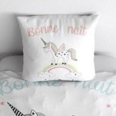 Taie d'oreiller Majesty licorne 65x65