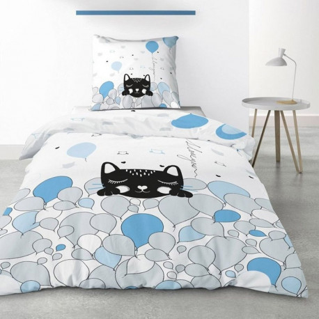 Housse de couette Pussycat Blue 140x200