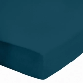 Drap housse uni 100% coton 57 fils/cm² - Fabrication française – Grand bonnet 30 cm – Doux et durable – Couleur grand teint