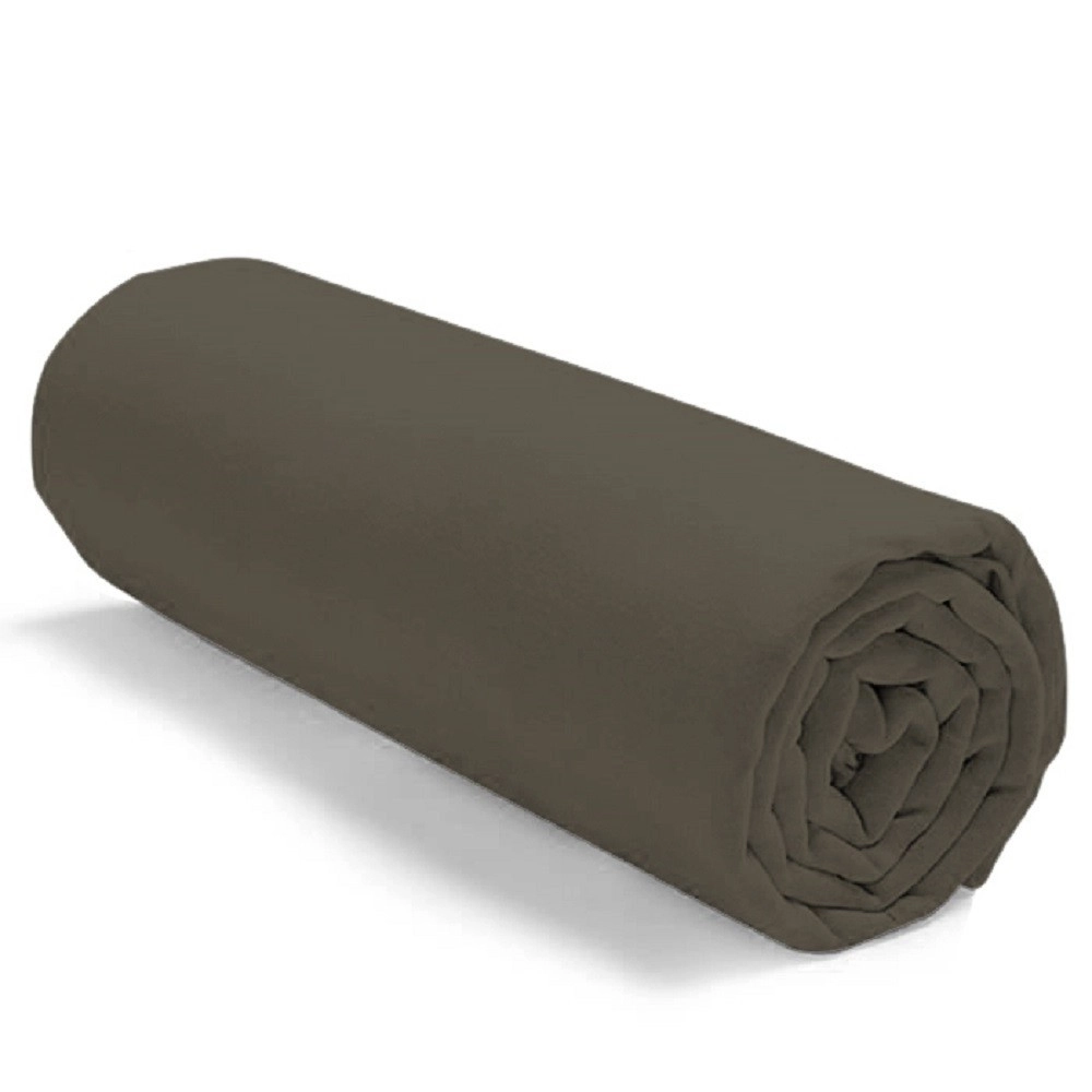 Drap housse uni 100% coton 57 fils/cm² - Fabrication française – Grand bonnet 30 cm – Doux et durable – Couleur grand teint