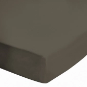 Drap housse uni 100% coton 57 fils/cm² - Fabrication française – Grand bonnet 30 cm – Doux et durable – Couleur grand teint