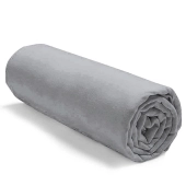 Drap housse uni 100% coton 57 fils/cm² - Fabrication française – Grand bonnet 30 cm – Doux et durable – Couleur grand teint