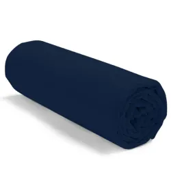 Drap housse uni 100 % coton 57 fils - Fabrication française