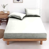 Drap housse uni 100% coton 57 fils/cm² - Fabrication française – Grand bonnet 30 cm – Doux et durable – Couleur grand teint