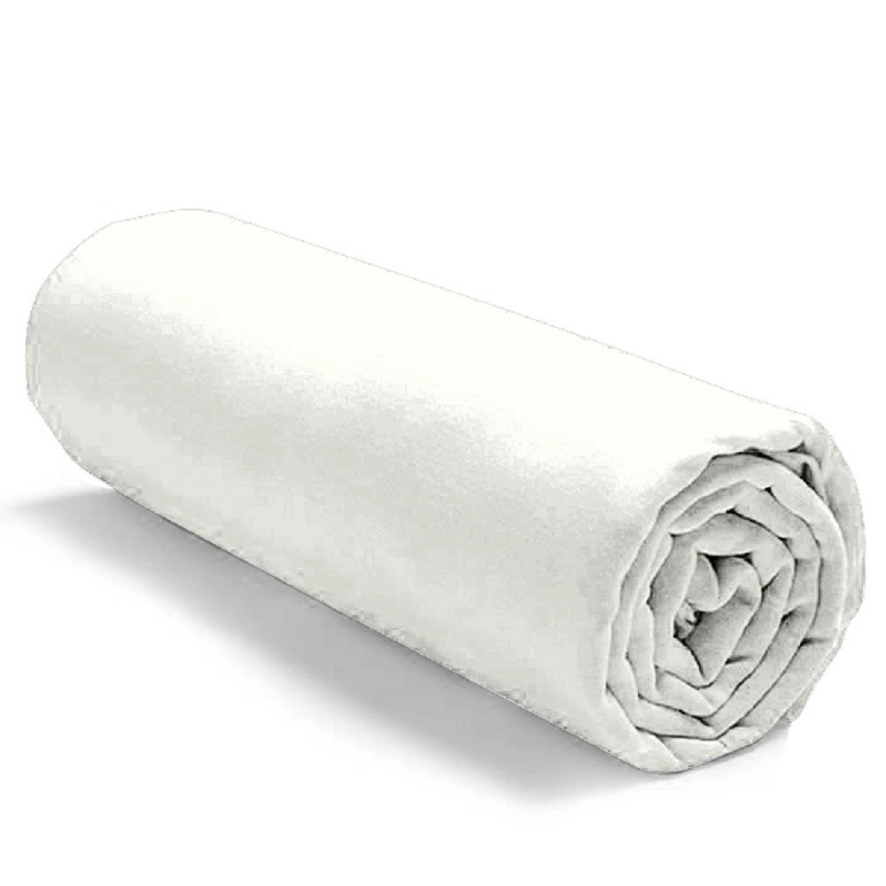 Drap housse uni 100% coton 57 fils/cm² - Fabrication française – Grand bonnet 30 cm – Doux et durable – Couleur grand teint