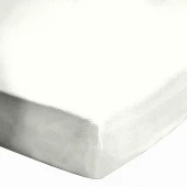 Drap housse uni 100% coton 57 fils/cm² - Fabrication française – Grand bonnet 30 cm – Doux et durable – Couleur grand teint