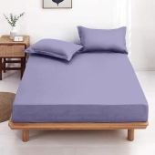 Drap housse uni 100% coton 57 fils/cm² - Fabrication française – Grand bonnet 30 cm – Doux et durable – Couleur grand teint