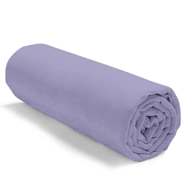 Drap housse uni 100 % coton 57 fils - Fabrication française