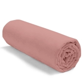 Drap housse uni 100% coton 57 fils/cm² - Fabrication française – Grand bonnet 30 cm – Doux et durable – Couleur grand teint