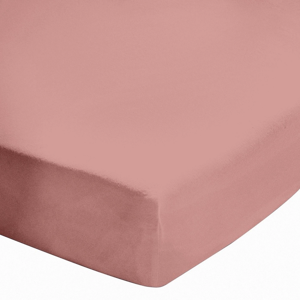 Drap housse uni 100% coton 57 fils/cm² - Fabrication française – Grand bonnet 30 cm – Doux et durable – Couleur grand teint