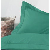 Ambiance lot de 2 taies d'oreillers Percale céladon