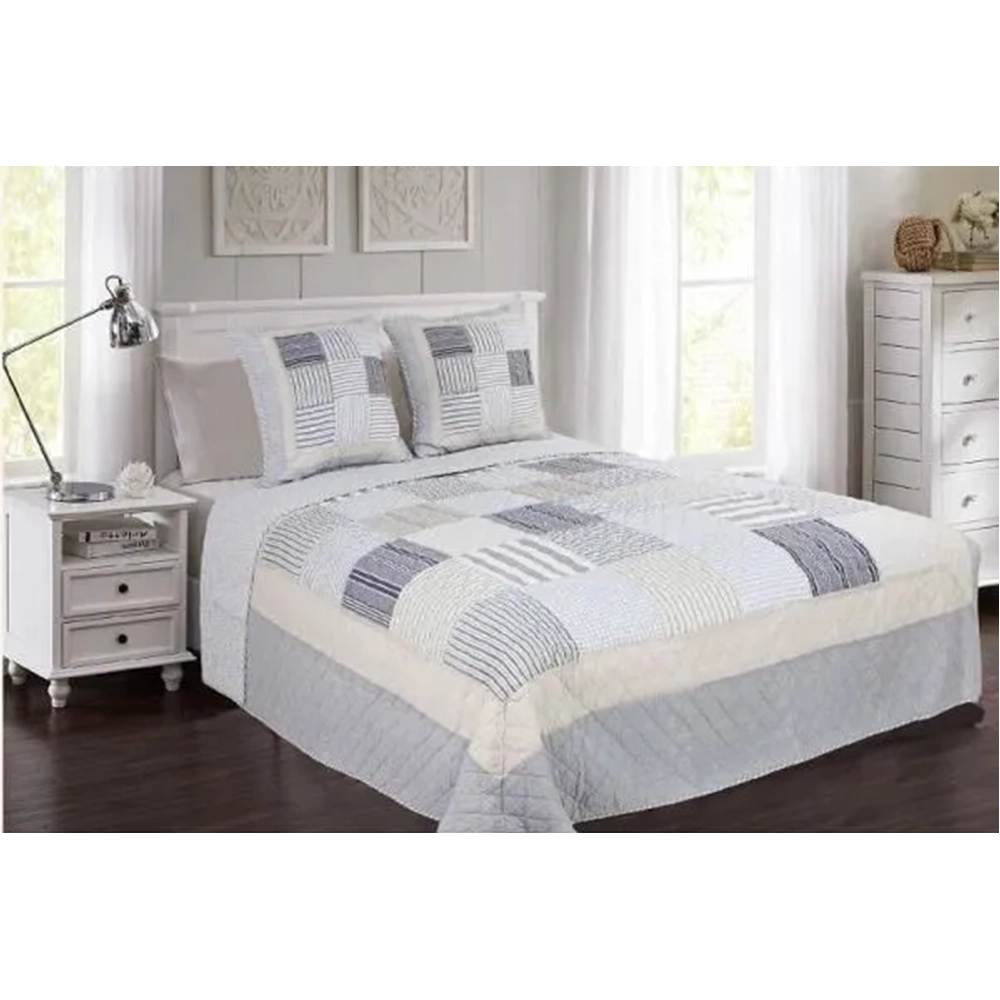 Couvre lit Rayons Douceur 005 230x250cm + 2 taies 65x65cm