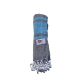 Foutas Gris Azul 90x170cm 100% coton